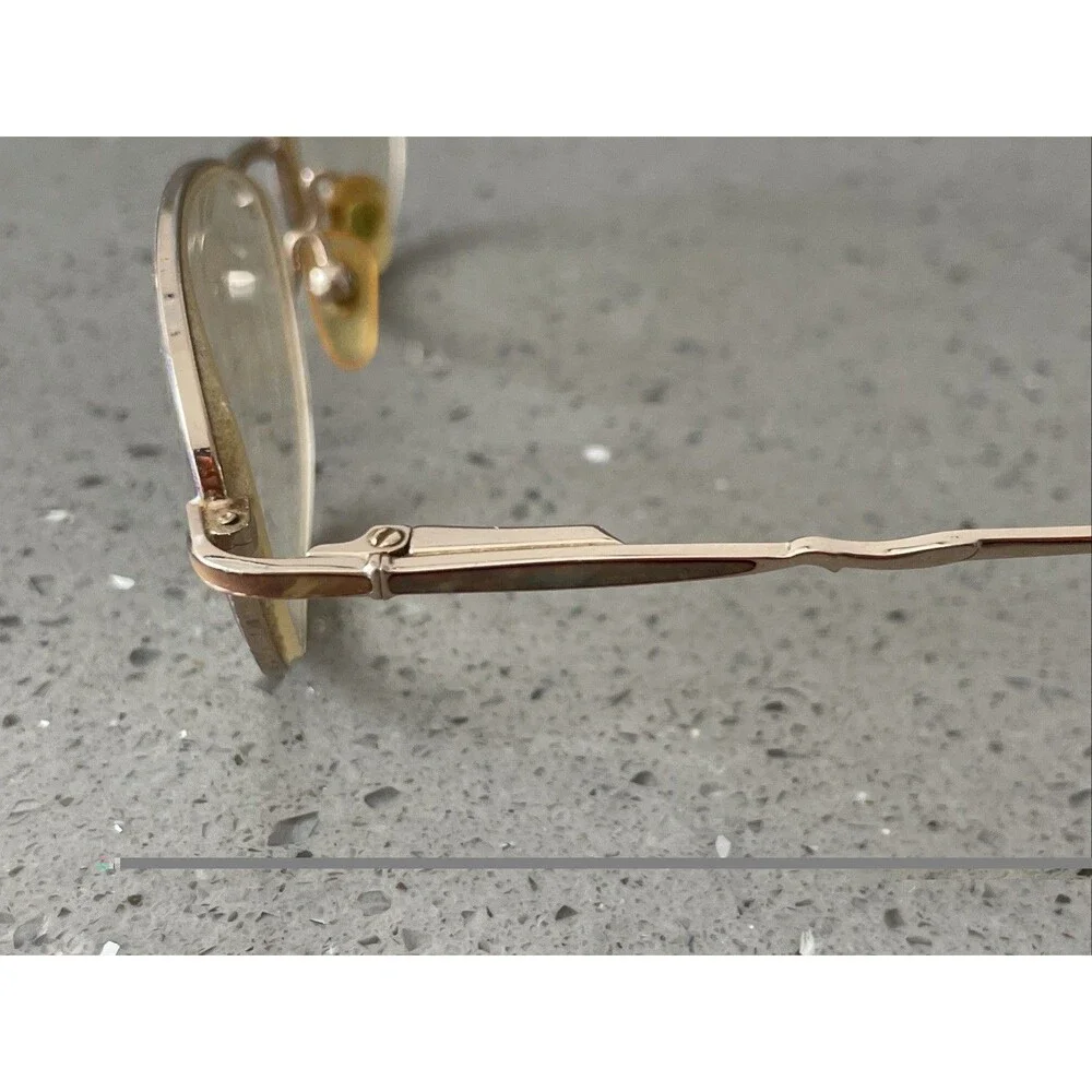 Savvy 51-16-130 Eyeglasses Frames ONLY Glasses Full Rim gold Vtg